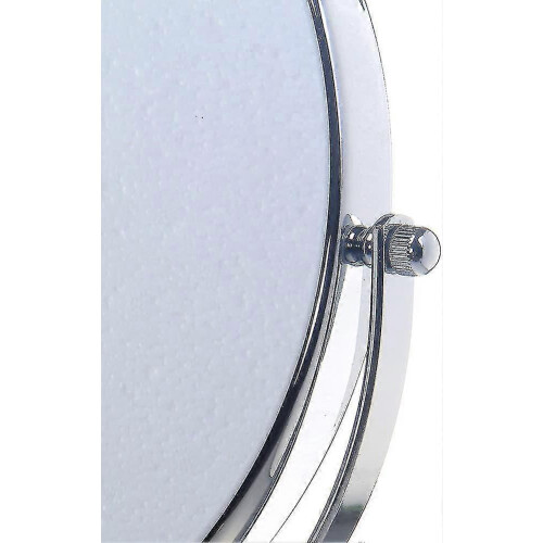 10x Magnification Chrome Standing Cosmetic Mirror for Shaving & Makeup 2