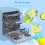 Dishwasher Cleaner Tablets - 24 Pack Powerful Descaling and 3
