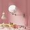 8" Double LED Magnifying Mirror, Wall Mounted 360 Swivel, Chrome, Extendable, Battery Powered 4