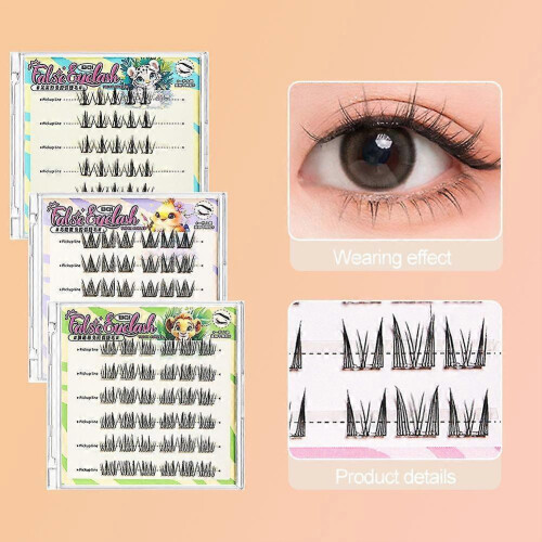 Kit de extensiones de pestañas postizas autoadhesivas sin pegamento 2