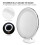 7X Magnifying LED Round Makeup Mirror with Sucker, White 5