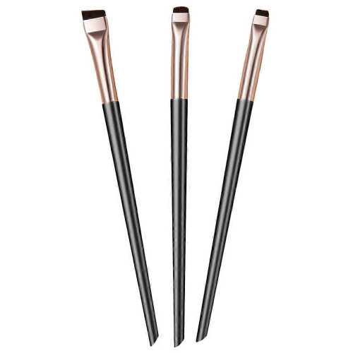Assorted Color 15x1.3x1cm Angled Nylon Eyeliner Applicator Brushes 1 Set 1