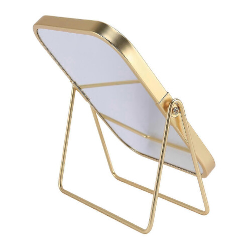 Vanity Makeup Mirror with Metal Stand, 360 Swivel Desktop Mirror 2