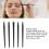 5-Piece Silicone Brush Set for Eyeshadow, Eyebrows, Lip & Eyeliner – Portable Reusable Makeup Applicator 5