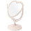 Beige 25x20x12.4cm Tabletop Vanity Mirror with Detachable Base, PVC, 1 Pack 2