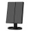 Tri-Fold 22 LED 360 Rotating USB Makeup Mirror, Touch Screen Black 2