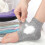 Multicolor Blue 1 Pair Gel Heel Crack Socks Half Cut Mesh Breathable Cotton 4