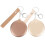 Assorted Color 7x7cm Mini Double Sided Pocket Mirror Keychain, Compact Folding Travel Makeup Mirror 2