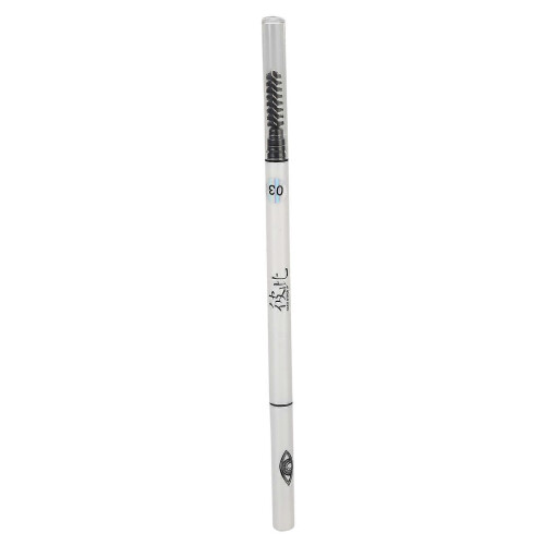 Eyebrow Pen 2-in-1 Auto Rotating Triangular Waterproof Pencil, 03 Black 1