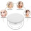 White Magnifying Compact Mirror 1x/10x LED Lighted Makeup Mirror, Portable Travel Foldable for Handbag 5