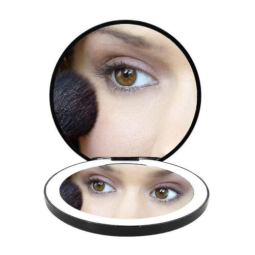 Specchietto da trucco compatto, ricaricabile e illuminato, ideale per viaggi e borse. 1