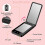 UV Sunscreen Camera Mirror 4" Touch Display, Rechargeable Double-Sided Travel Makeup Mirror, Dark Black 5