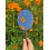 Vintage Oval Handheld Mirror Walnut Wood Ergonomic Handle for Makeup Travel 2