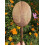 Vintage Oval Handheld Mirror Walnut Wood Ergonomic Handle for Makeup Travel 3