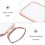 Double Sided Square Magnifying Makeup Mirror, Rose Gold Tabletop Mirror 3