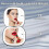 Pocket Makeup Mirror with 1X/5X Magnification, Rechargeable 2