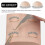 2 Pairs Replacement Eyelids for Lash Mannequin Head - Realistic Removable with Lashes 2