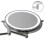 Wall Mounted 10x Magnifying Double Sided LED Makeup Mirror 2