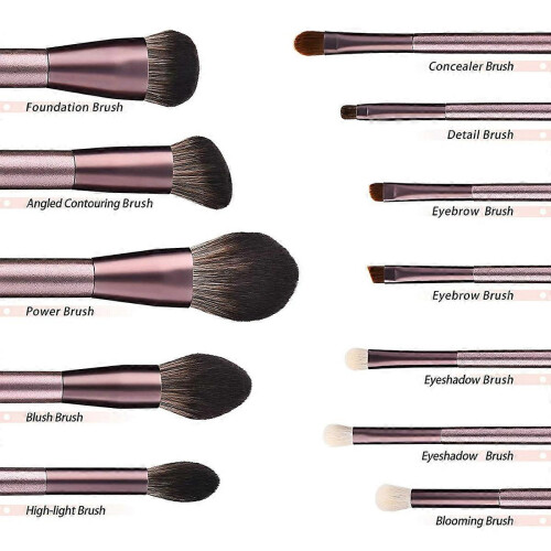 Professional Foundation Brush Set, Dome Head, Synthetic Fiber, Smooth Application 1