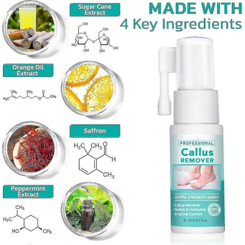2pcs Professional Callus Remover Extra Strength Spray, Instant Foot Peeling Spray 2