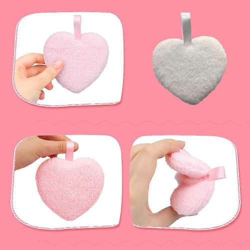 Velvet Powder Puff, Super Soft Plush, Comfortable Hold, Easy Clean, Non-Woven PP Base 2
