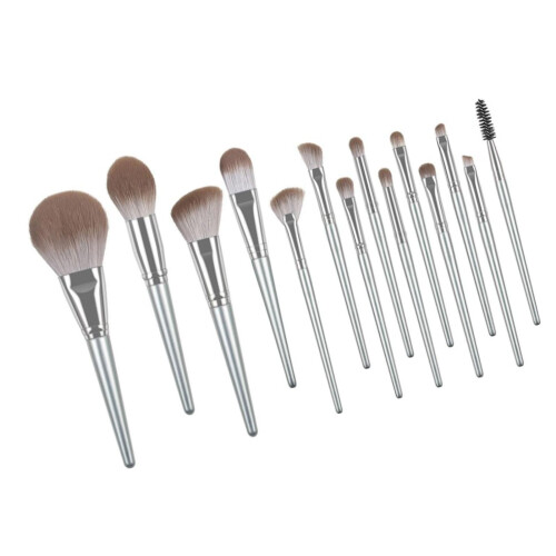 14pcs Handcrafted Soft Bristle Makeup Brush Set with Firm Handle for Beginners 1
