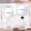 15x Magnifying Hand Mirror & 10x Travel Makeup Mirror, Foldable Double-Sided Tabletop 2