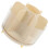 Beige 14x14x12cm Rotating Makeup Brush Holder, Waterproof Vanity Organizer 3