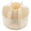 Beige 14x14x12cm Rotating Makeup Brush Holder, Waterproof Vanity Organizer 5