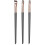 Assorted Color 15x1.3x1cm Angled Nylon Eyeliner Applicator Brushes 1 Set 2