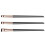 Assorted Color 15x1.3x1cm Angled Nylon Eyeliner Applicator Brushes 1 Set 3