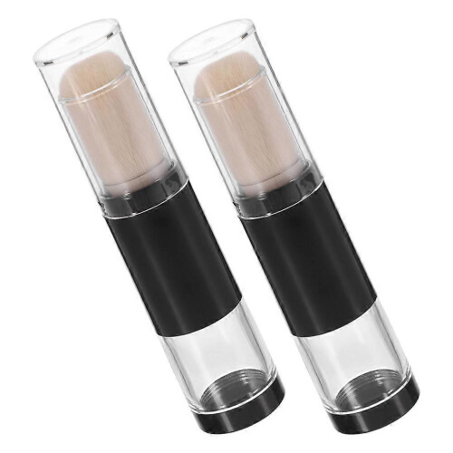 Multi 11.2x2.5x2.5cm Travel Makeup Brush Set - Foundation & Blush, Refillable, 2-Pack 1