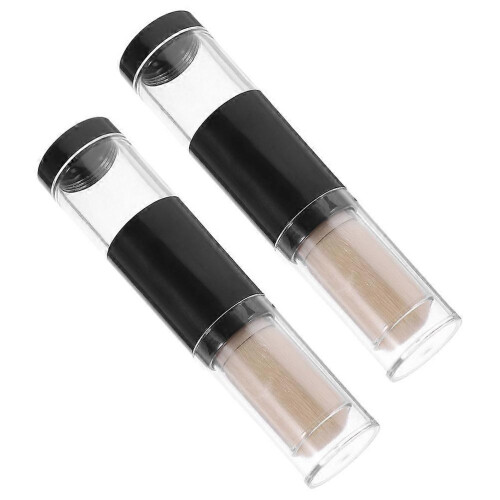 Multi 11.2x2.5x2.5cm Travel Makeup Brush Set - Foundation & Blush, Refillable, 2-Pack 2