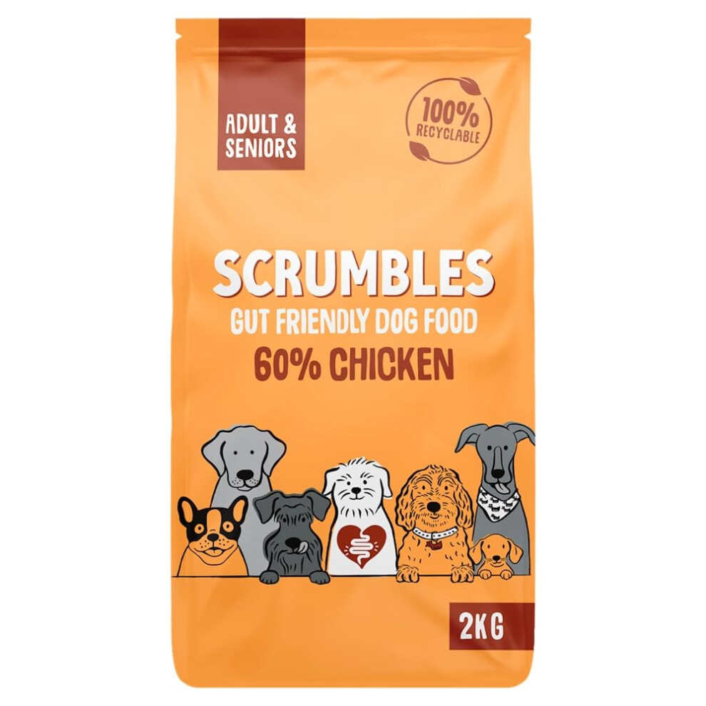 Photos - Dog Food Scrumbles Dry  with Fresh Chicken, 2 kg ,package may vary (Pack of 1)