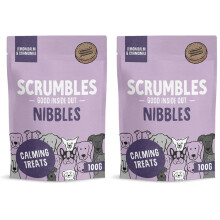 Scrumbles Nibbles, 100% Natural, Calming Dog Treats, Grain Free Turkey Training Treats, 100g pouch (Pack of 2)
