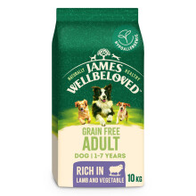 James Wellbeloved Dog Adult Hypoallergenic Dry Food Grain Free Lamb 10 kg