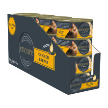 Encore Natural Wet Cat Food Cans, Chicken Breast in Broth - 16 x 70g