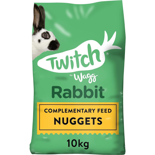 Wagg Wagg Twitch Rabbit Food 10kg - Complementary Feed Nuggets