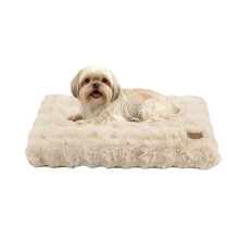 BingoPaw Dog Bed Medium Washable:Calming Crate Mattress with Removable Cover and Anti-Slip Bottom, Fluffy Anti Anxiety Water Resistant Pet Beds, Pup