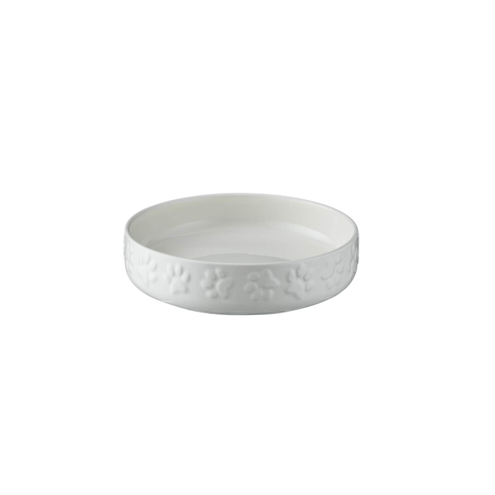 Photos - Other for Dogs Mason Cash Colour Mix Cream Cat Saucer 13cm |200ml Durable Stoneware Pet Bowl fo