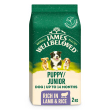 James Wellbeloved Dog Puppy Hypoallergenic Dry Food Lamb and Rice 2 kg
