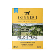 Skinner's Field & Trial Chicken & Root Veg - Adult Wet Dog Food, Grain Free, 390g (Pack of 18)