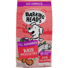 Barking Heads Hypoallergenic Dry Adult Dog Food 12kg, Salmon, Grain-Free