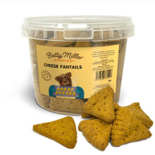 Betty Miller Dog Treats - Large Cheese Fantails - British Baked Dog Biscuits - Dog Treats for Medium Dogs