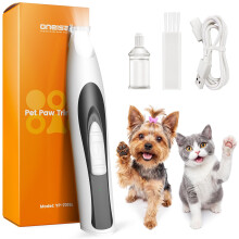 oneisall Low Noise Dog Paw Trimmer with LED Light, Paw Trimmer for Dogs &Cats, 2