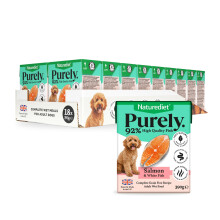 Naturediet - Purely, Complete Wet Food, Salmon & White Fish, 390g (Pack of 18)