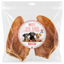 Pig Ears, Natural Dog Treat (2 Pack)