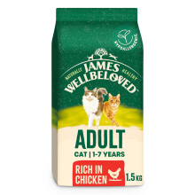 James Wellbeloved Cat Adult Hypoallergenic Dry Food Chicken 1.5 kg