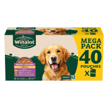 WINALOT Meaty Chunks Mixed in Jelly Wet Dog Food 40x100g