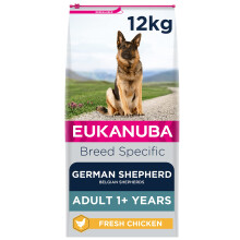 Eukanuba Complete Dry Dog Food for Adult German Shepherd Breed Types with Fresh